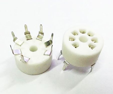 7 Pin Ceramic PCB Mount Socket